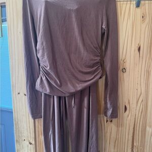 Brown Wide leg Lounge suit from TikTok